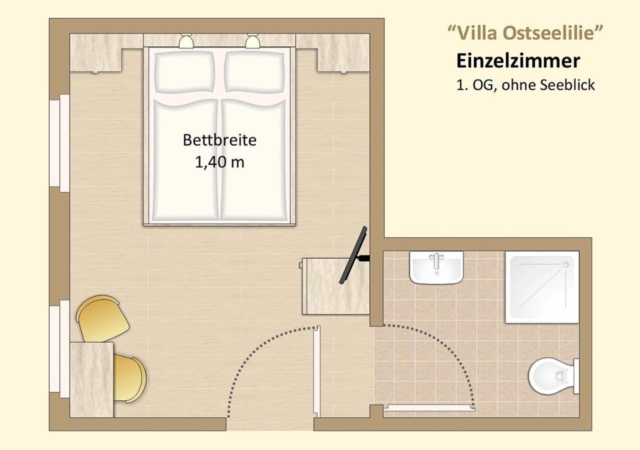 Ferienzimmer In Der Villa Ostseelilie Sassnitz Kültér fotó